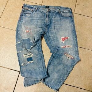 Polo Ralph Lauren Light Blue Distressed Jeans